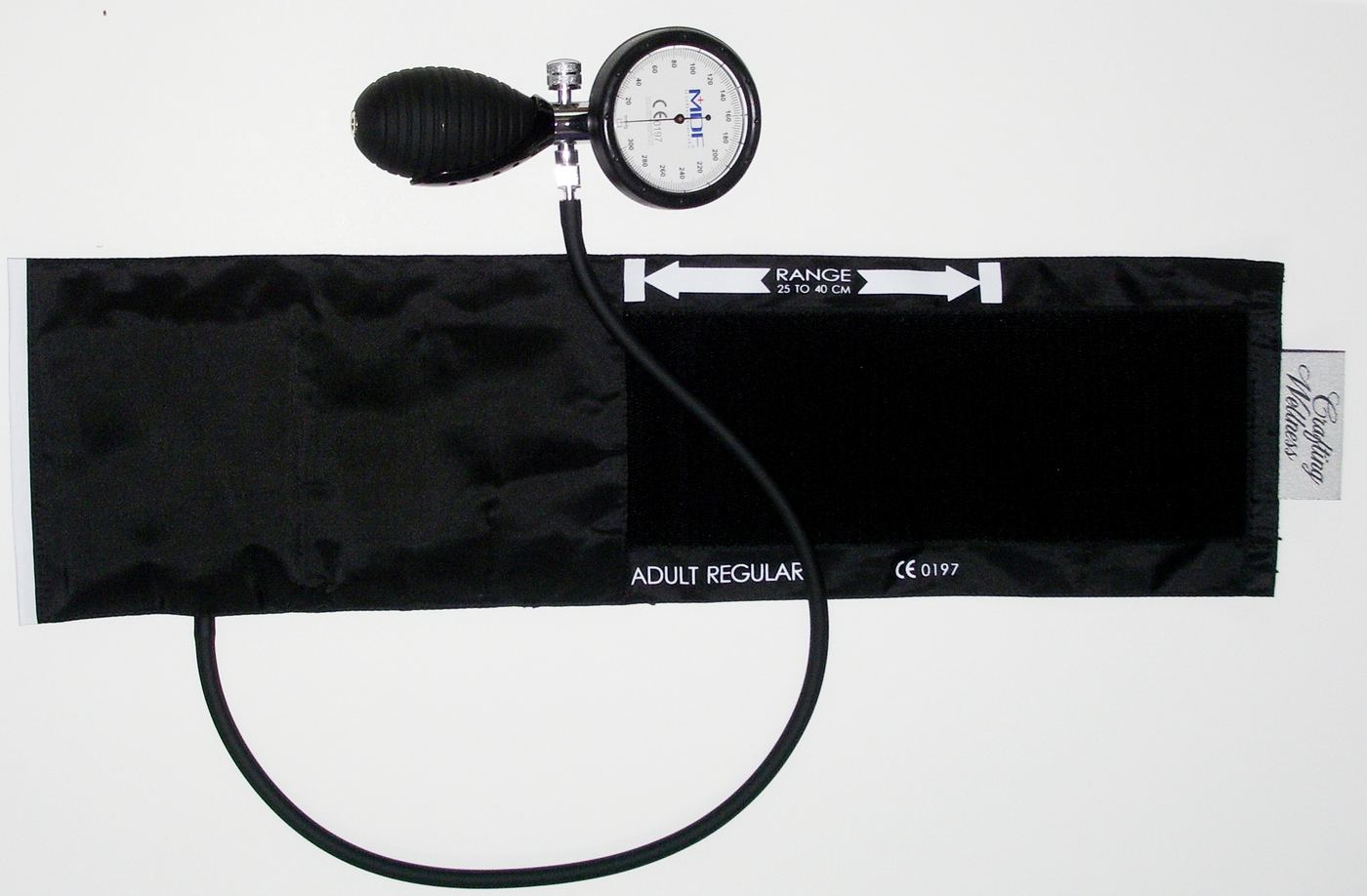 A blood pressure cuff and monitor